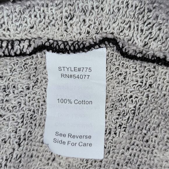 Cabi #775 Moto Jacket Asymmetrical Zip French Terry Knit Sz XL Charcoal Gray - Picture 16 of 16